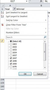 Checkbox for Excel Autofilter